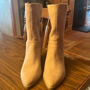 Target, faux leather taupe booties